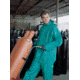 MCR Safety Dominator Series Jacket with Zipper Front and Bib Pants, .42mm PVC/Poly/PVC, Green, 7X, 3882X7
