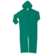 MCR Safety Dominator Series Waterproof Rain Coverall, .42mm PVC/Poly/PVC, Zipper Front Closure and Elastic Inner Sleeves, Green, M, 3881M