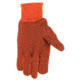 MCR Safety Dotted Canvas Work Gloves, Clute Pattern with Knit Wrist, 100% Cotton, Straight Thumb, Orange/Black, Large, 8808O