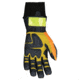 MCR Safety ForceFlex Mechanics Work Gloves, Thinsulate Lined for Warmth, Rough Reinforced Clarino Leather Padded Palm, Wind and Water Resistant, Black and Gold, XX - Large, HV200XXL