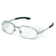 MCR Safety Glasses Sqr Chrome FRM/CLR Lns R2120