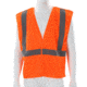 MCR Safety Hi Vis Reflective Safety Vest, ANSI Type R Class 2, Mesh with 2in Silver Stripes, Breakaway Design with Hook and Loop Closures, Fluorescent Orange, XL, CL2MOXL