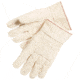 MCR Safety Hot Mill Work Gloves, 24oz Cotton Fabric, 2.5in Band Top and Knuckle Strap, Recycled Liner, Regular Weight, Natural, Large, 9124K