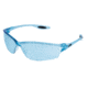 MCR Safety Law LW2 Series Safety Glasses, Soft Secure TPR Nose Piece and Temple Inserts, Light Blue, One Size, LW213