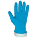 MCR Safety Long Flock Lined Rubber Latex Gloves, 18 mil Thickness, 12in Length, Industry Standard Grade, Polybagged by the Pair, Blue, Large, 5290PB