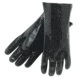 MCR Safety Long PVC Coated Work Gloves, Single Dipped with Smooth PVC, Soft Interlock Lining, 14in Length, Black, Large, 6300