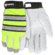 MCR Safety Mechanics Gloves Insulated Grain Goatskin Palm, White, X - Large, 968XL