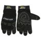 MCR Safety Mechanics Gloves, Synthetic Leather Palm with Gel Pad, Adjustable Hook and Loop Wrist Closure, Reinforced Finger Tips and Thumb Crotch, Black, Medium, 935CHM