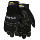 MCR Safety Mechanics Gloves, Synthetic Leather Palm with Gel Pad, Adjustable Hook and Loop Wrist Closure, Reinforced Finger Tips and Thumb Crotch, Black, Medium, 935CHM