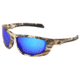 MCR Safety Mossy Oak Blades Swagger UD1 Series Camouflage Safety Glasses, Ultra Defense Ballistic Impact Protection, MAX36 Lenses, Blue Diamond Mirror, One Size, MOUD118BZDC