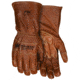 MCR Safety Mustang Utility Leather Work Gloves, Grain Goat Double Palm, DuPont Kevlar Lined and Sewn, Extended Gauntlet Cuff and Wing Thumb, Brown, Medium, MU3624GKM