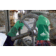 MCR Safety NeoMax Series Neoprene Coated Work Gloves, Double Dipped Sandy Texture, 12in Length Fully Coated, Brushed Interlock Lining, Green, X - Large, 6912XL