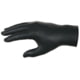 MCR Safety NitriShield Stealth Disposable Nitrile Gloves, Powder Free Industrial Food Service Grade, 9.5in Length, 3 mil Thickness, Black, Large, 6060L