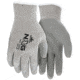 MCR Safety NXG Work Gloves, 10 Gauge Cotton Polyester Shell, Latex Coated Palm and Fingertips, Gray, Medium, 9688M