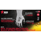 MCR Safety NXG Work Gloves, 13 Gauge Nylon, Nitrile Foam Coated Palm and Fingertips, Black/Gray, Medium, 9673M