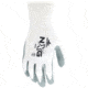 MCR Safety NXG Work Gloves, 15 Gauge Nylon Shell, Air Infused Nitrile Foam Coated Palm and Fingertips, Gray/White, Large, 9694L