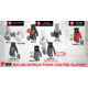 MCR Safety NXG Work Gloves, 15 Gauge Nylon Shell, Nitrile Foam Coated Palm and Fingertips, Gray/White, Medium, 9674M