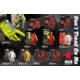 MCR Safety Predator Mechanics Work Gloves, Textured PVC Coated Synthetic Palm, Hi-Vis Spandex Back, Back of Hand Impact Protection, Red/Hi-Vis Lime, XX - Large, PD2901XXL