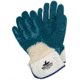 MCR Safety Predator Series Over the Knuckle Rough Nitrile Coated Work Gloves, Safety Cuff and Jersey Lining, Treated with ActiFresh, Blue/White, Large, 9760R