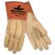 MCR Safety Red Ram Mig/Tig Select Grain Pigskin, Clute Back, 4.5in Split Pig Cuff, Beige and Russet, Large, 49610L