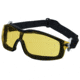 MCR Safety RT1 Series Foam Lined Safety Glasses, Anti-Fog Lens, Adjustable Ratcheting Temples, Amber, One Size, RT114AF