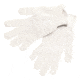 MCR Safety String Knit Work Gloves, 7 Gauge Regular Weight, 70% Cotton/30% Polyester, Hemmed Cuff, Natural/White, Small, 9500S