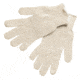 MCR Safety String Knit Work Gloves, 7 Gauge Regular Weight, 70% Cotton/30% Polyester, Hemmed Cuff, Natural/White, Medium, 9500M
