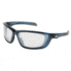 MCR Safety Swagger UD1 Series Safety Glasses, Co-Injected TPR over Polycarbonate Temples, I/O Clear Mirror/ Gray Blue frame, One Size, UD129