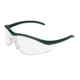 MCR Safety T1 Series Safety Glasses with UV-AF Anti-Fog Lens Coating, Hybrid Temple Design, Clear/ Frame Black, One Size, T1110AF