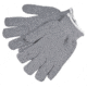 MCR Safety Terrycloth Work Gloves, 14oz Light Weight Loop-in Fabric, Seamless and Reversible, Comfortable Knit Wrist, Gray, Large, 9425KM