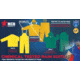 MCR Safety Dominator Series Jacket with Zipper Front and Bib Pants, .42mm PVC/Poly/PVC, Green, 7X, 3882X7