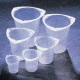 Medegen Medical Tri-Pour Graduated Disposable Beakers, Case of 500, Polypropylene Caps, PL5930-250