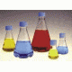 Nalge Nunc Disposable Erlenmeyer Flasks with Vented Closure, PETG, Sterile, NALGENE 4115-2000 Plain Bottom Flasks