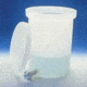 Nalge Nunc Heavy-Duty Cylindrical Tanks with Spigot, High-Density Polyethylene, NALGENE 11102-0030