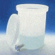 Nalge Nunc Heavy-Duty Cylindrical Tanks with Spigot, High-Density Polyethylene, NALGENE 11102-0005