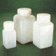 Nalge Nunc Square Bottles, High-Density Polyethylene, Wide Mouth, NALGENE 2114-0032