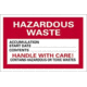 National Marker Label Hazardous Waste PK25 6X6 HW-1
