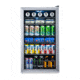 NewAir Can Freestanding Beverage Fridge - 126 Cans, Black / Stainless Steel, AB-1200
