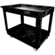 Rubbermaid 2 Shelf Cart W/4in Casters 640-9T67, Unit EA
