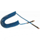 Coilhose Pneumatics .25inidx25ft Blue Flexcoil W/2 166-PU14-25B-B, Unit EA