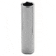 Wright Tool 7/16in 1/4indr 6pt Deep Socket 875-2514, Unit EA