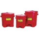 Eagle Manufacturing 6-gal. Red Poly Oily Waste Can 258-933-FL, Unit EA