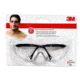 Peltor Tekk Protection Sports-Inspired Safety Eyewear,Wraparound Design,Black Frame, Clear Lens,Case of 10 90970-00001T