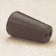 Plasticoid Black Rubber Stoppers, Two-Hole 7--M292