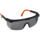 Portwest Classic Safety Glasses EN166, Smoke Lens/Black Temple, PW33SBO