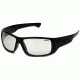 Pyramex Furix Safety Glasses, Black Frame, Indoor/Outdoor Mirror Anti-Fog Lenses, SB8580DT
