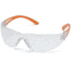 Pyramex Cortez Safety Eyewear - Clear Lens, Orange Temples Frame SO3610S