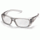 Pyramex Emerge Safety Glasses, Gray Frame/Clear Lens SG7910DRX