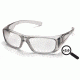 Pyramex Emerge Safety Glasses, Gray Frame/Cler +2.0 Lens SG7910D20