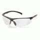 Pyramex Forum Safety Glasses - Black Frame, Clear Lens